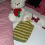 Knitted Autumnal Striped Hot Water Bottle Cover