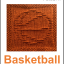 Free Basketball Dishcloth or Afghan Square Knitting Pattern