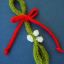 Knitted Christmas Mistletoe