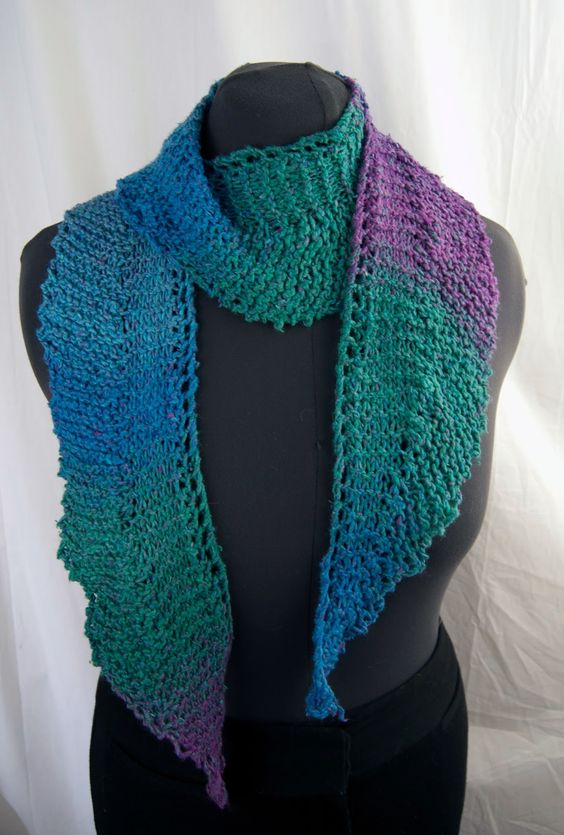 Knitted Charm in Tangier Scarf — All Knitting Ideas